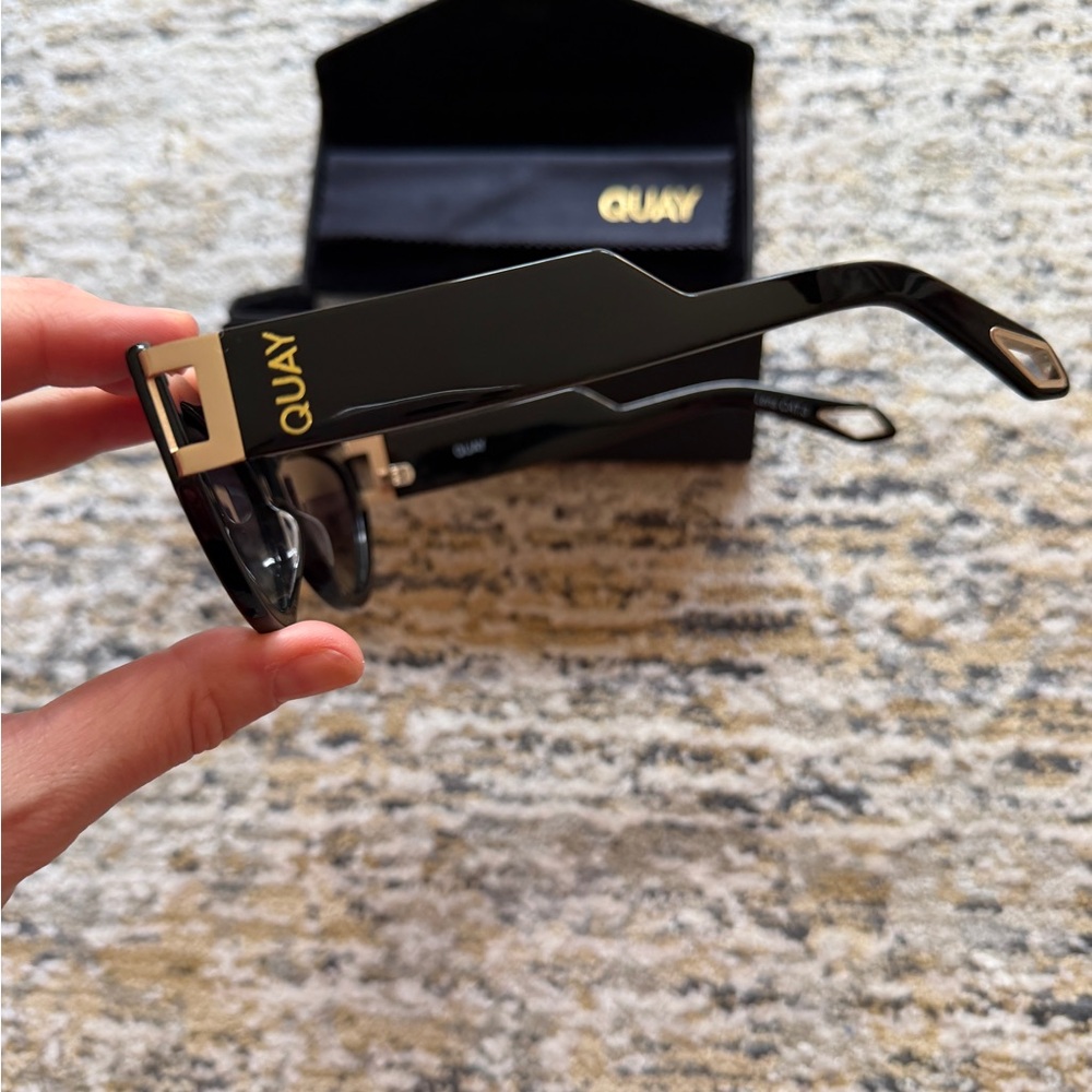 Quay Australia Sunglasses MAD CUTE Cat Eye POLARIZED HTF x
Saweetie Collab Black - Picture 6 of 8